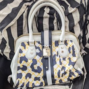 L.A.M.B by Gwen Stefani White Leopard Handbag